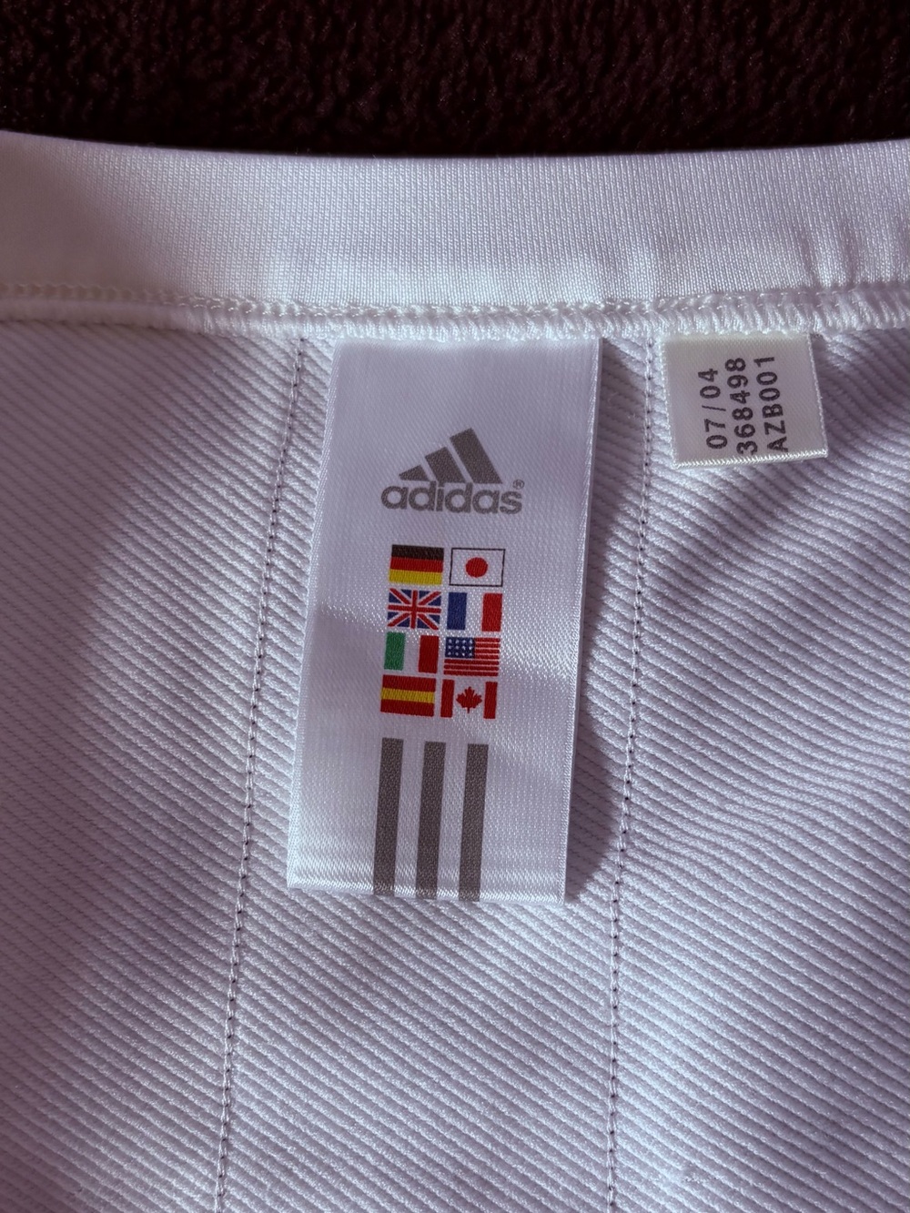 Adidas ClimaLite Y2K rare centered 3 stripes white tennis golf skirt skort L VGC - Picture 3 of 8